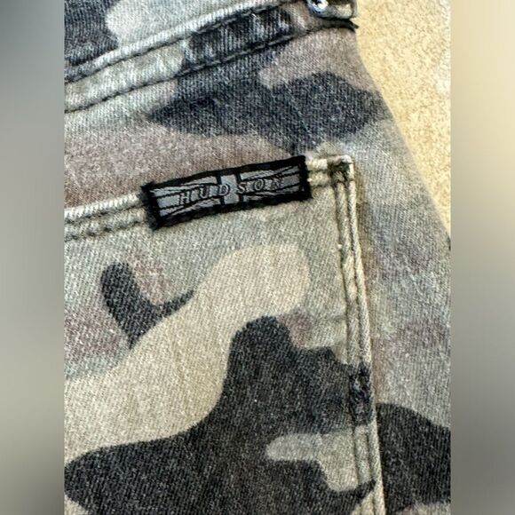 Hudson Nico Midrise Camo Super Skinny Ankle Size 28 - Picture 9 of 14